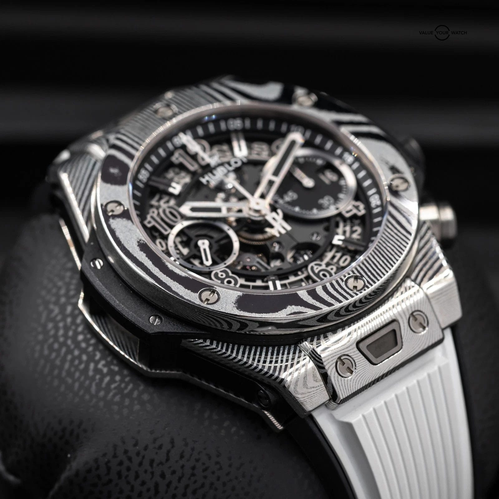 Hublot Big Bang Unico Gourmet 42mm Damascus Steel! Limited run, Full Set! VIDEO - Image 10