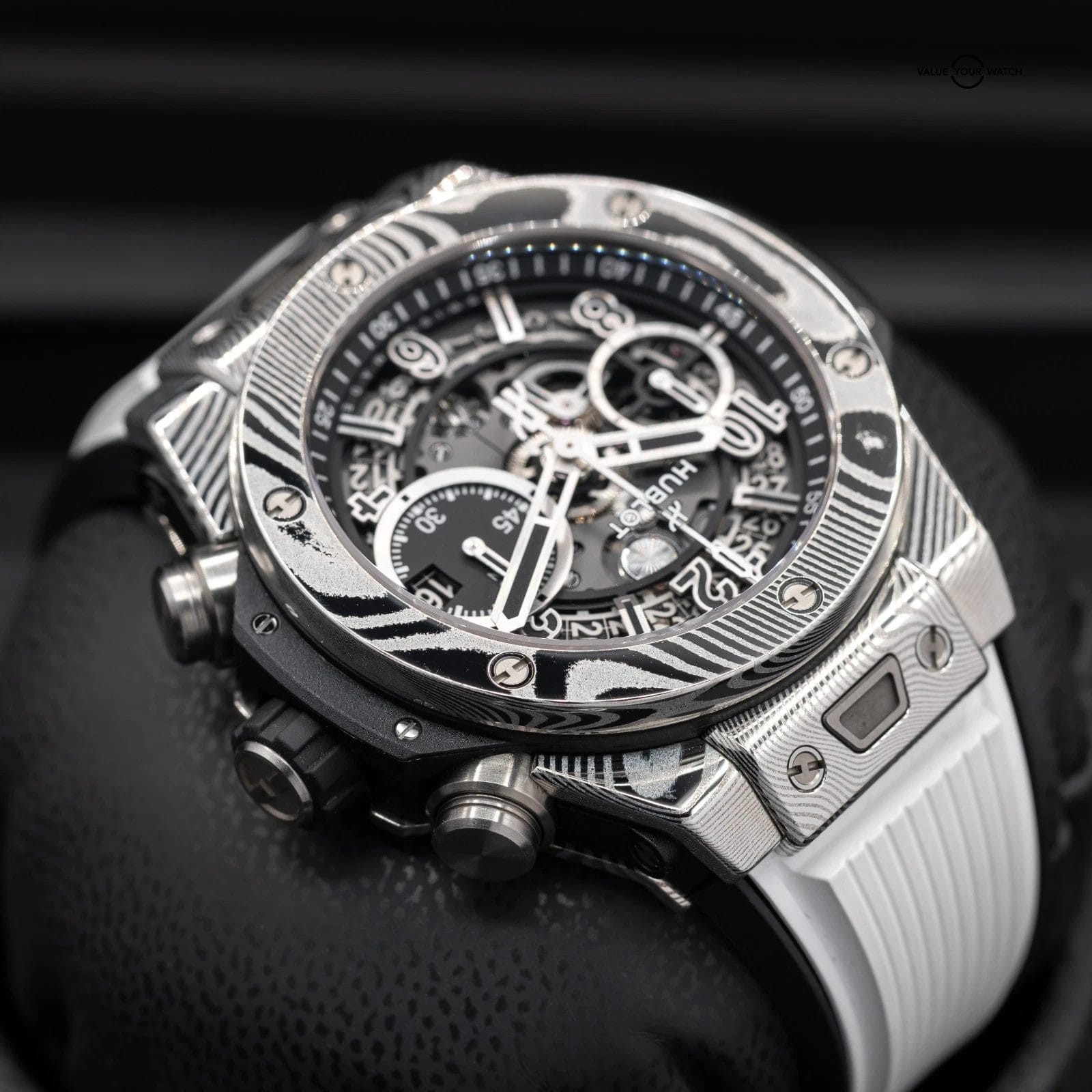 Hublot Big Bang Unico Gourmet 42mm Damascus Steel! Limited run, Full Set! VIDEO - Image 11