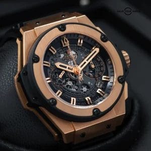 Hublot Unico King Power Big Bang Chronograph in 18k rose gold! 48mm Full set!
