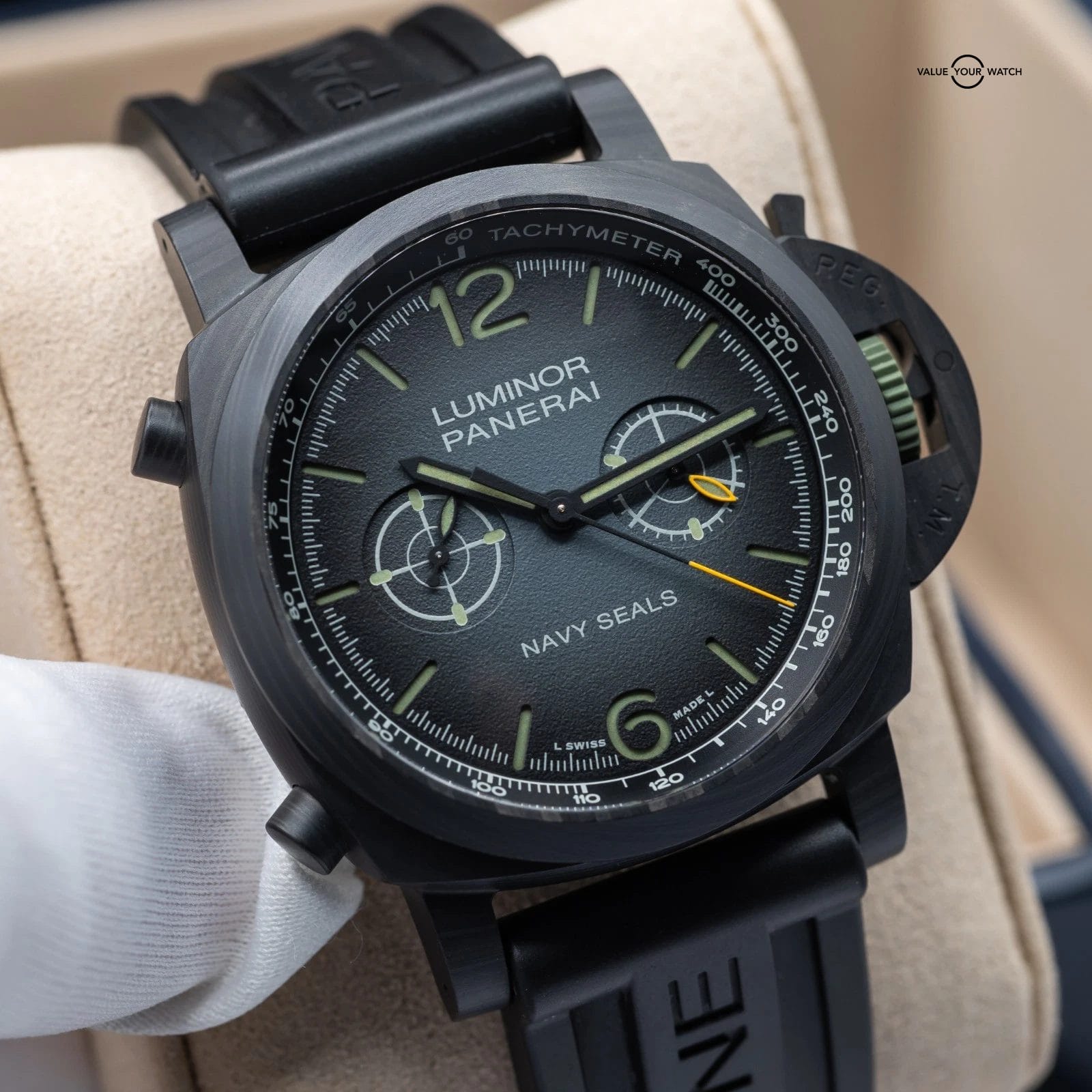 Panerai Luminor Navy Seals Carbotech Chronograph 44mm Full 2024 PAM01419 VIDEO! - Image 13