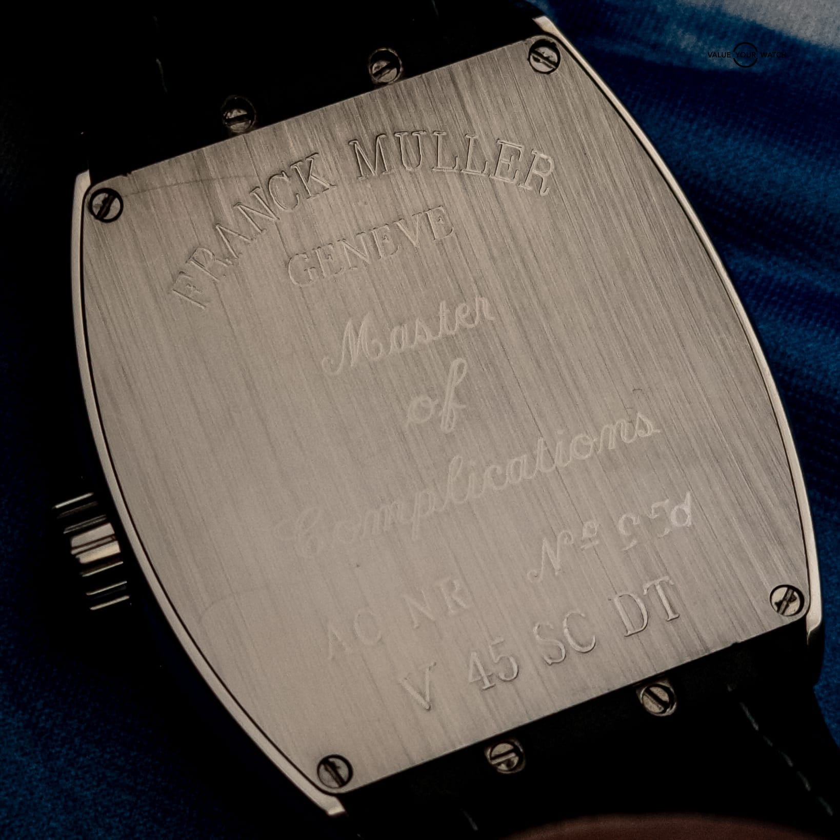 Franck Muller Vanguard V 45 SC DT AC.NR Stainless Steel Black Dial 44mm Full Set - Image 7