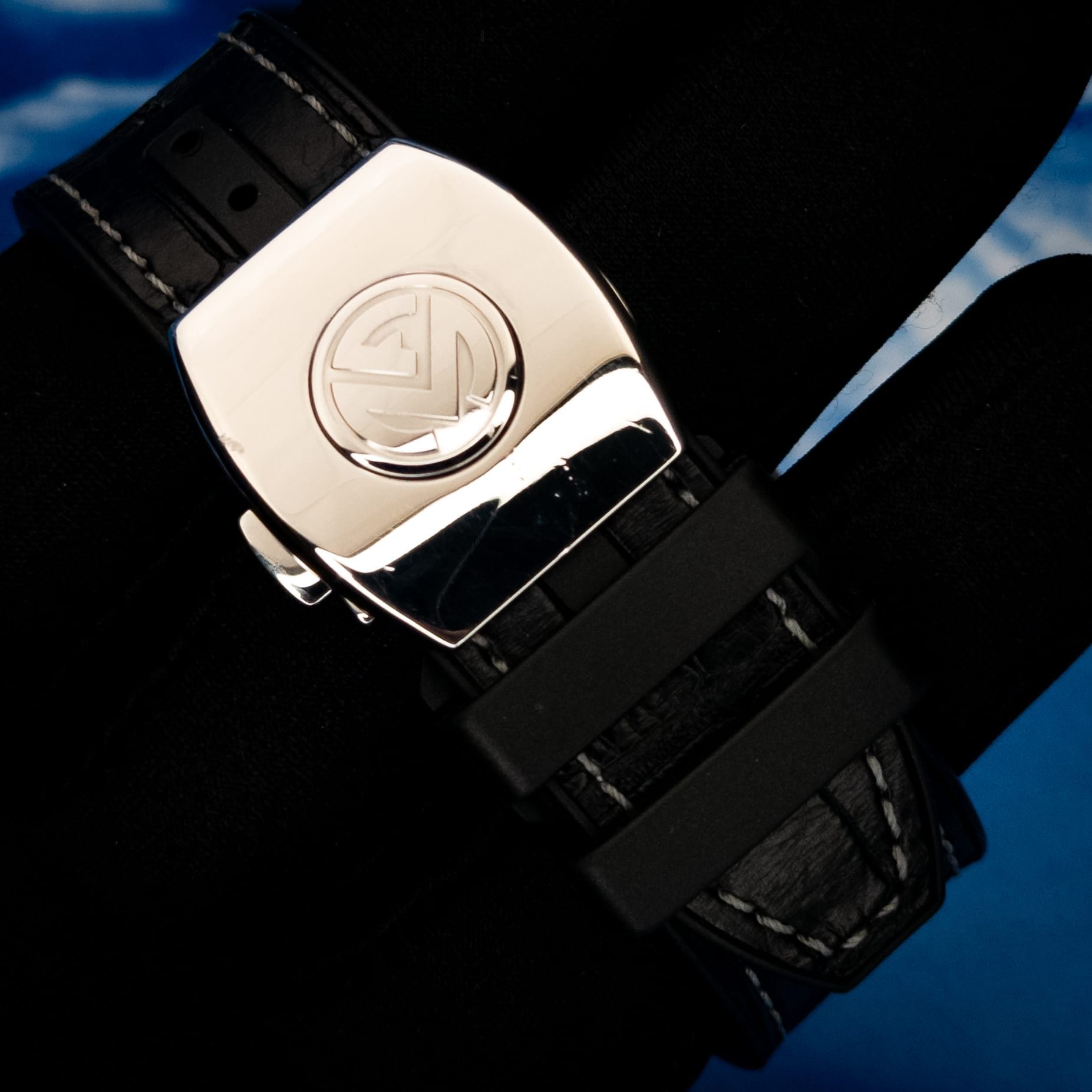 Franck Muller Vanguard V 45 SC DT AC.NR Stainless Steel Black Dial 44mm Full Set - Image 12