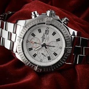 Breitling Super Avenger A13370 | Full Set | Steel Bracelet | 48mm White Dial
