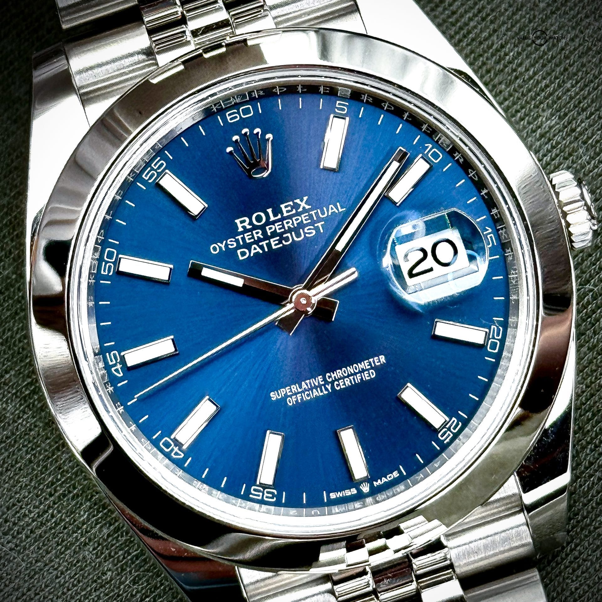 Rolex Datejust 41 | Ref. 126300 | Blue Stick Dial | 41mm | 2024 | (Full Set)