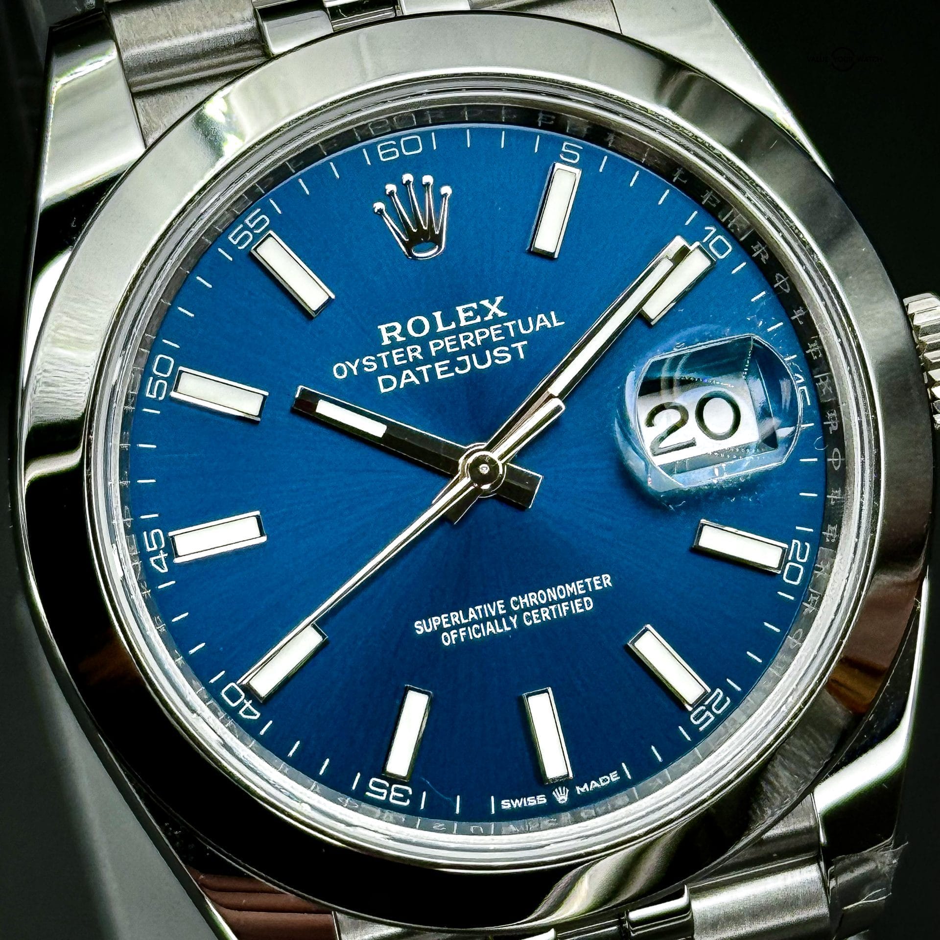 Rolex Datejust 41 | Ref. 126300 | Blue Stick Dial | 41mm | 2024 | (Full Set) - Image 11