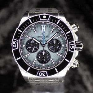 Breitling Super Chronomat Ice Blue PB0136251C1S1 44MM Steel Blue Dial Full Set