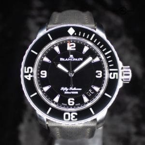 Blancpain Fifty Fathoms Automatique 5015 1130 52A 45MM Steel Black Dial Full Set Warranty