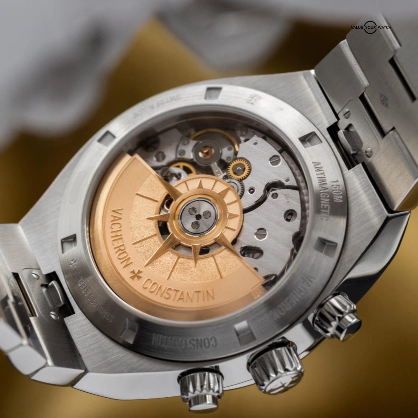 Vacheron Constantin Overseas Chronograph 5500V Blue 42.5mm VC Full Set w/Straps - Image 6