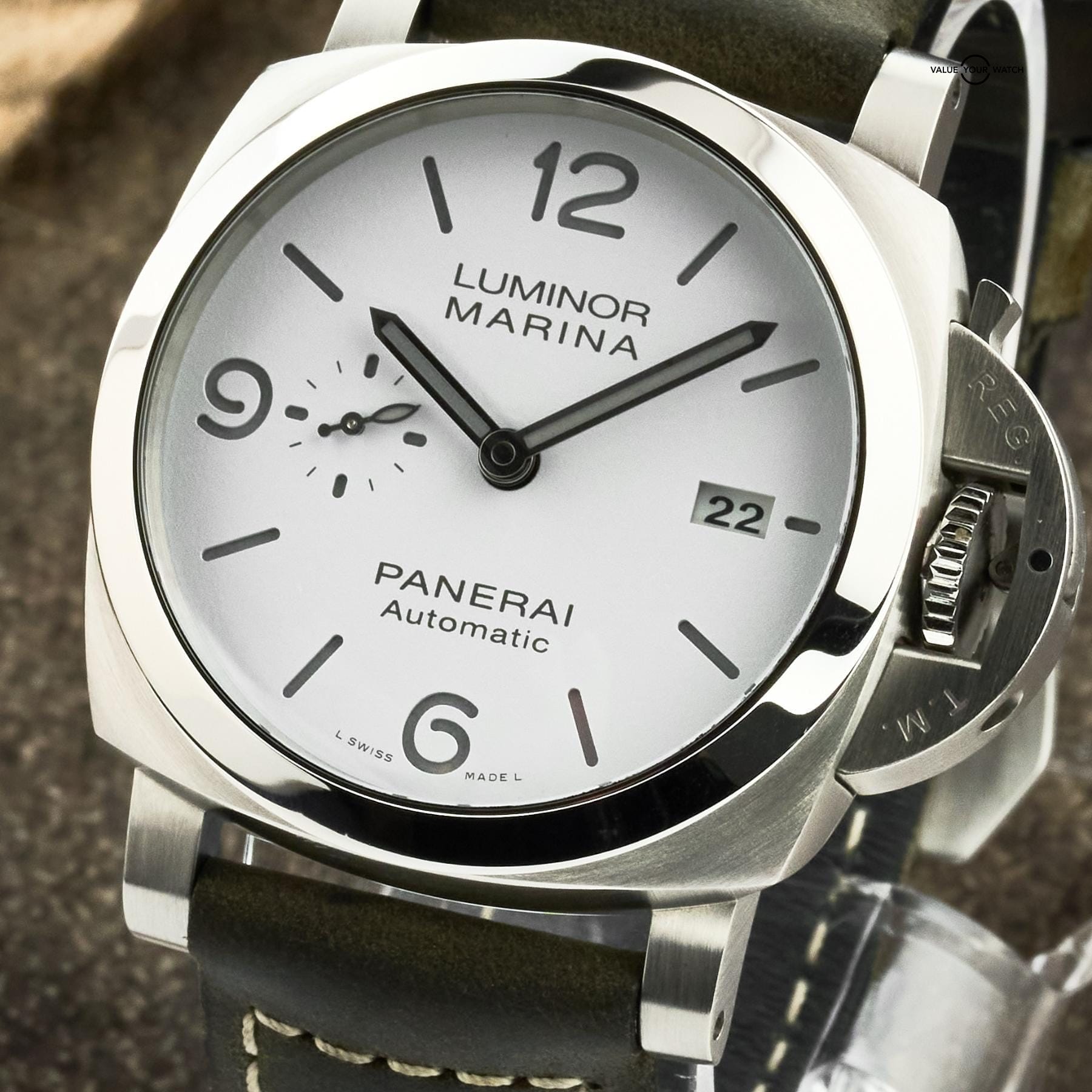 Panerai Luminor Marina 44mm Steel White Dial PAM01314 Full Set - Image 5