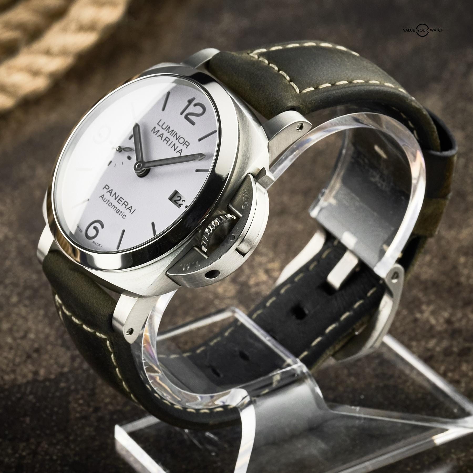 Panerai Luminor Marina 44mm Steel White Dial PAM01314 Full Set - Image 8