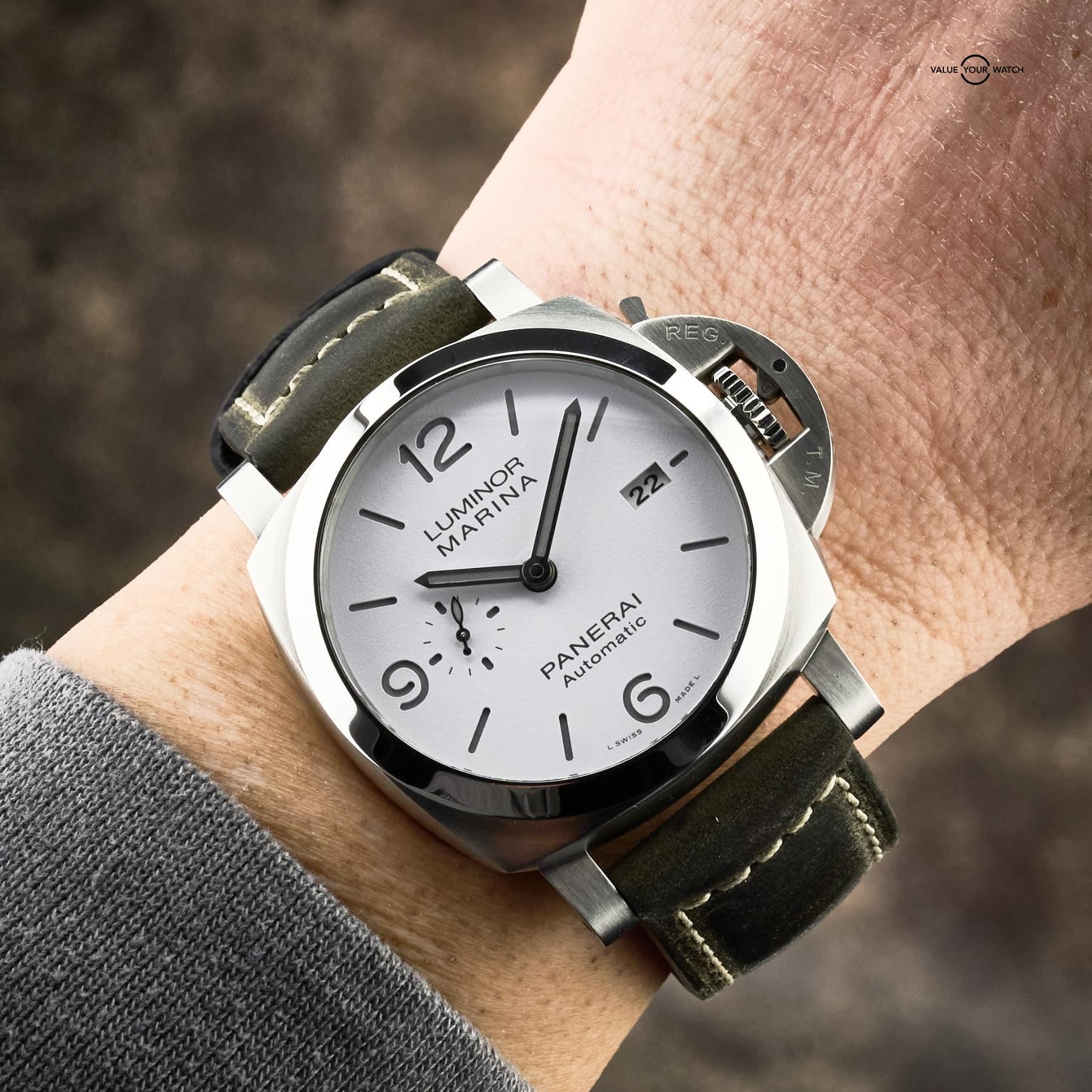 Panerai Luminor Marina 44mm Steel White Dial PAM01314 Full Set - Image 17