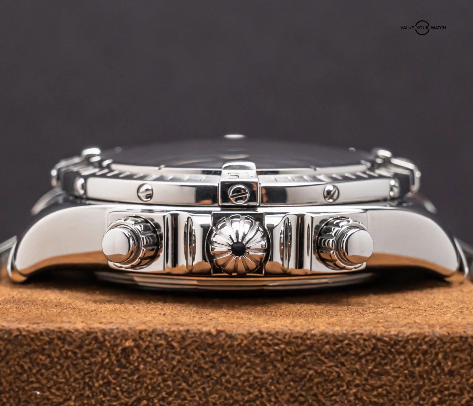 Breitling Chronomat Evolution 43mm Gray Dial Bracelet Box Chronograph A13356 - Image 12