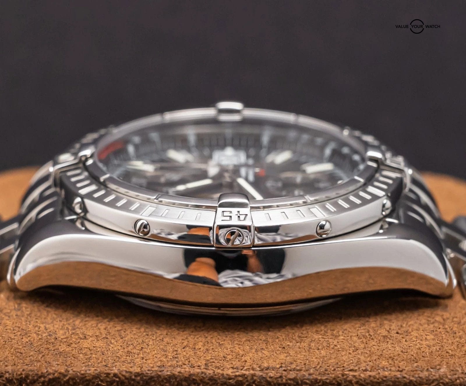 Breitling Chronomat Evolution 43mm Gray Dial Bracelet Box Chronograph A13356 - Image 14