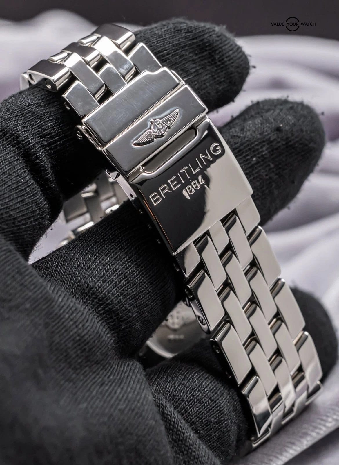 Breitling Chronomat Evolution 43mm Gray Dial Bracelet Box Chronograph A13356 - Image 17