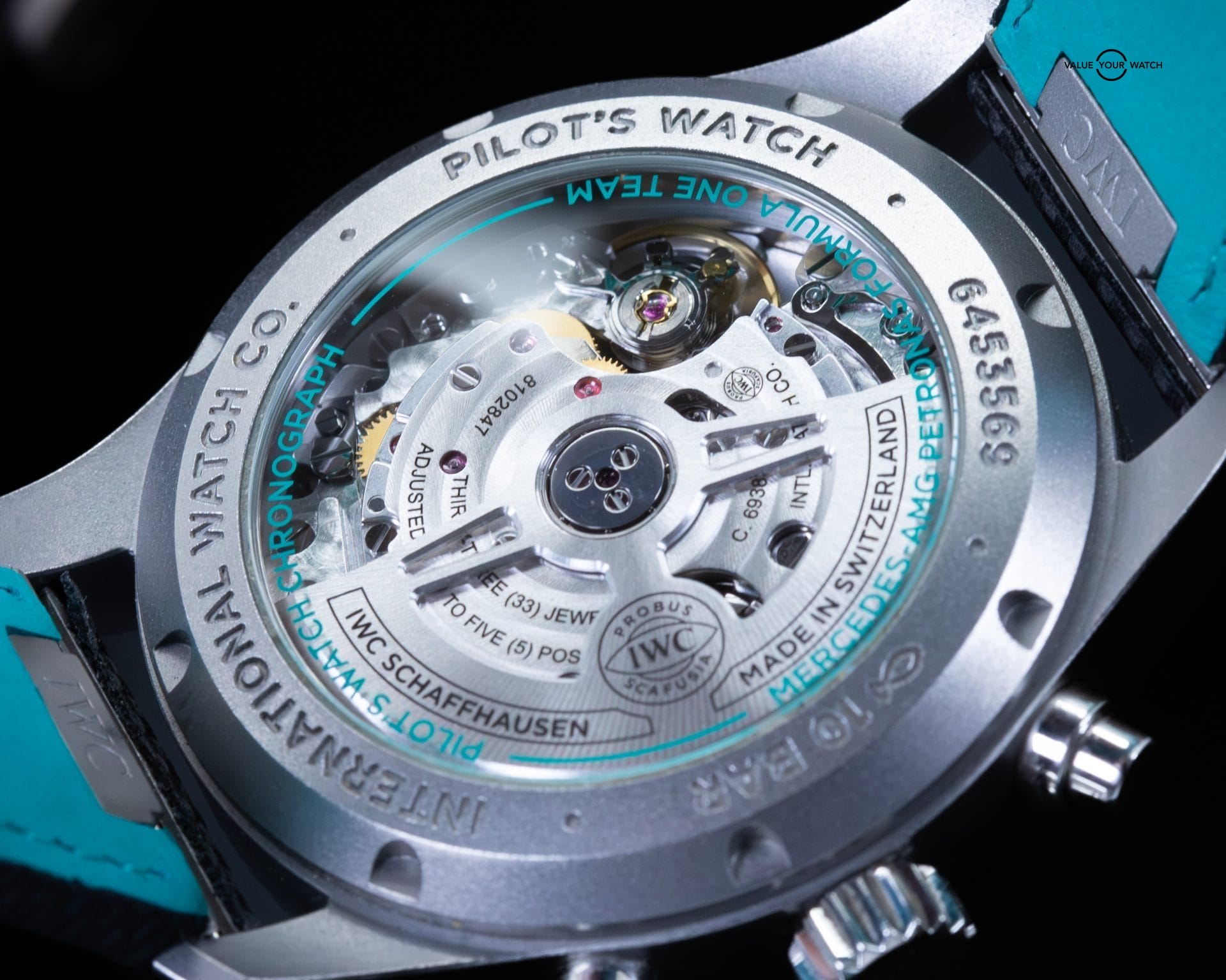 IWC Pilot’s Watch Chronograph “Petronas” Mercedes-AMG F1 Team | Ref. IW388108 | 41mm | Titanium | Complete Set (2023) - Image 5