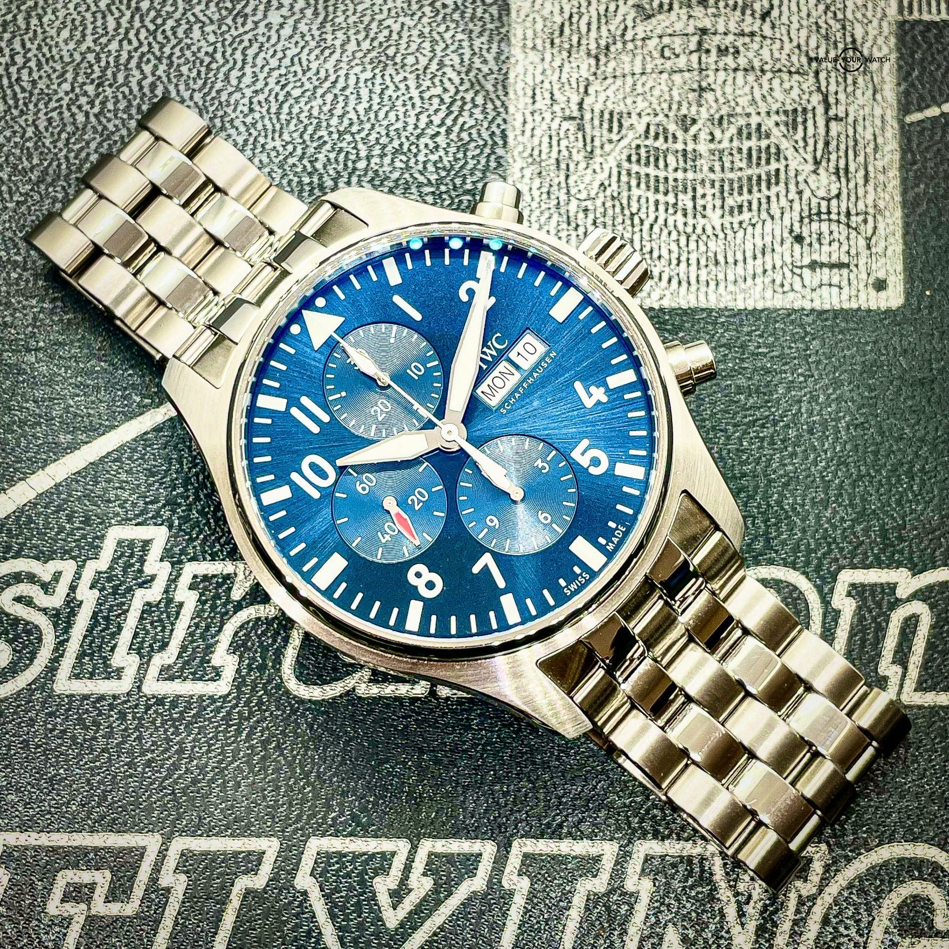 IWC Pilot’s Watch Chronograph “Le Petit Prince” | Ref. IW377717 | Blue Dial | 43mm (Full Set)