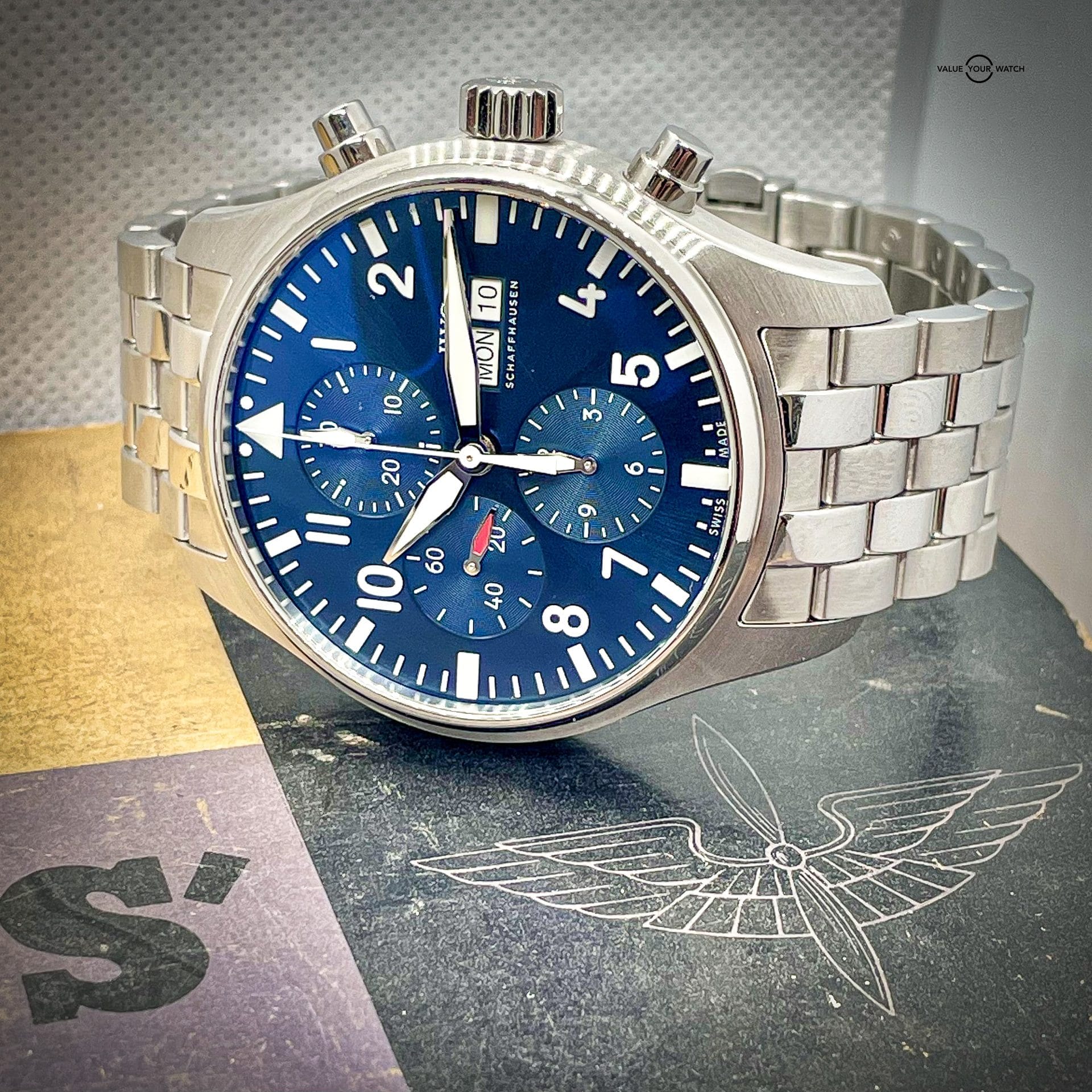 IWC Pilot’s Watch Chronograph “Le Petit Prince” | Ref. IW377717 | Blue Dial | 43mm (Full Set) - Image 11