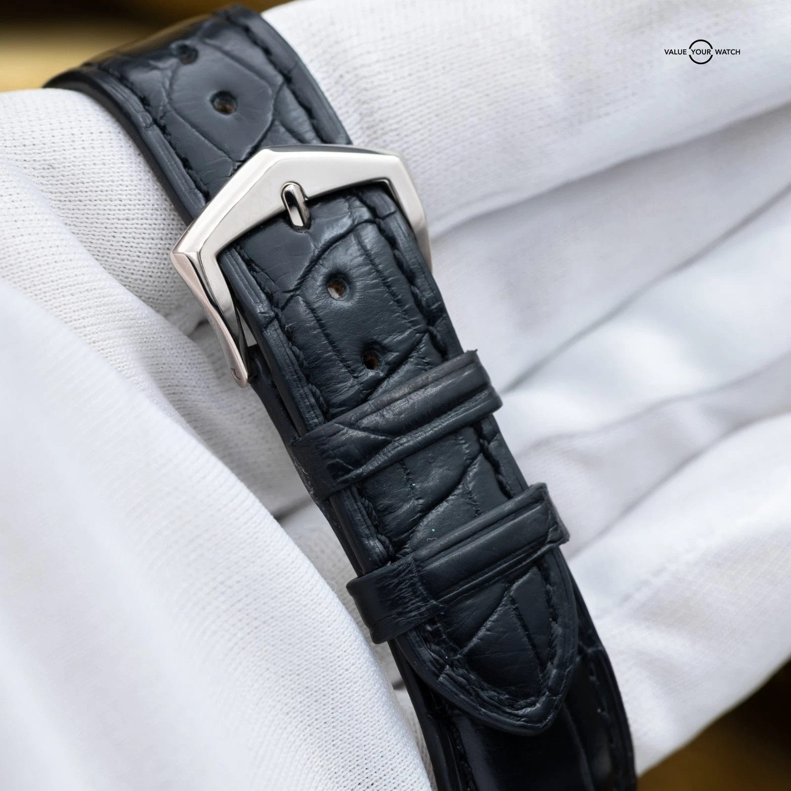 Patek Philippe Annual Calendar Moonphase White Gold Blue 40mm - 5205G Full Set - Image 7