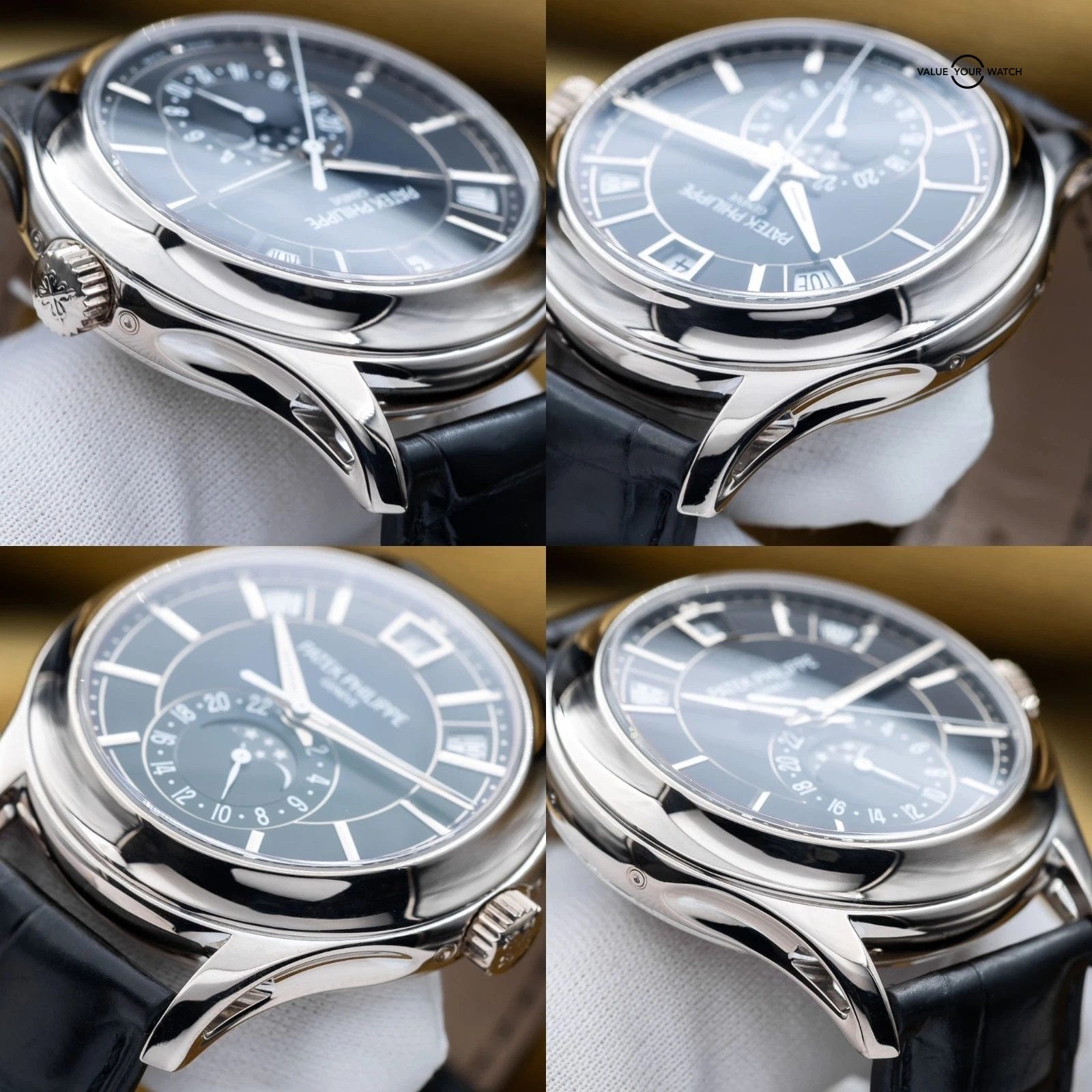 Patek Philippe Annual Calendar Moonphase White Gold Blue 40mm - 5205G Full Set - Image 12