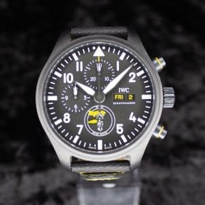 IWC Pilot’s Watch Chronograph Edition “Royal Maces” IW389107 45MM Ceramic Black Dial Full Set WARRANTY