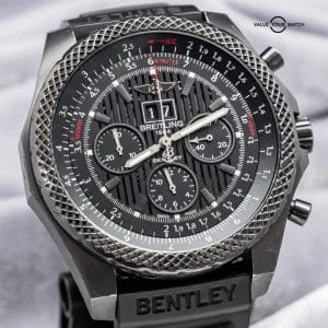 Breitling Bentley 6.75 Speed Midnight Carbon $11K MSRP Complete M44364