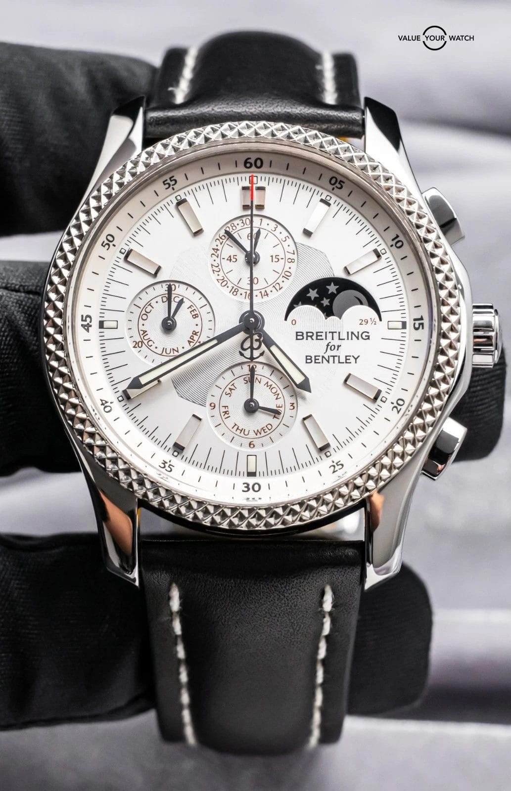 Breitling Bentley Mark VI Moonphase Chronograph $16K MSRP 42mm Box P19362 - Image 4