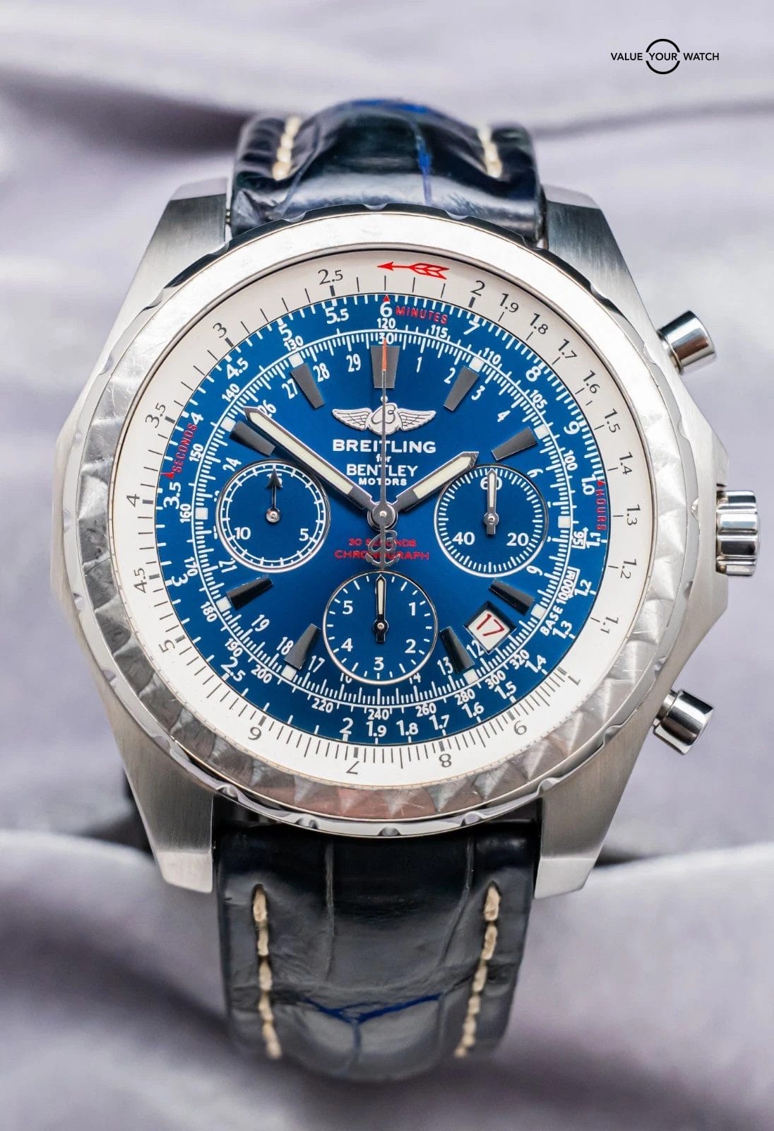 リトグリグッズ② Breitling Bentley Motors T 49mm *RARE FIND* Croco SERVICED Steel