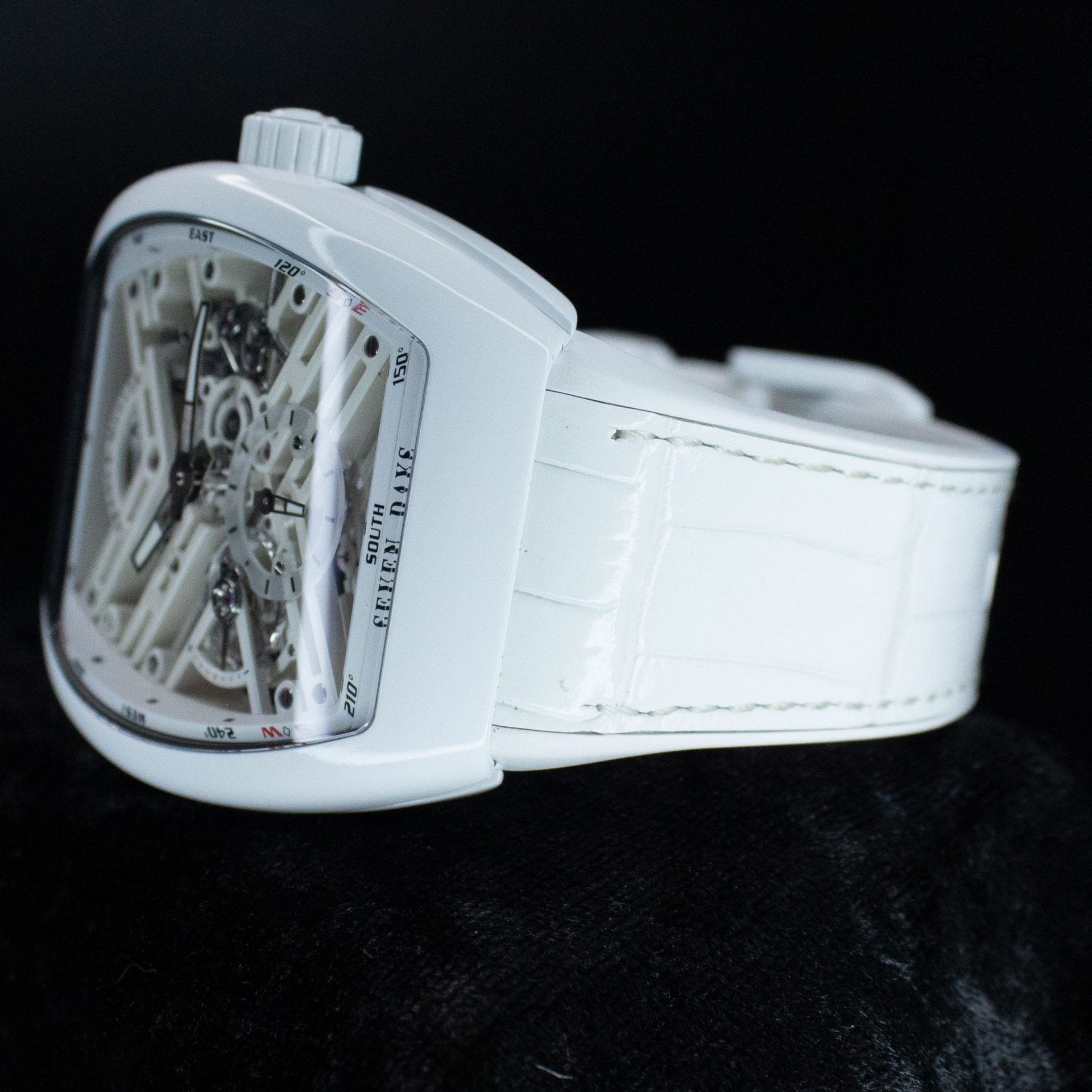 Franck Muller Vanguard Seven Days V45 S6 SQT TT BC BC SPE 45mm Titanium Skeleton Dial Full Set WARRANTY - Image 7