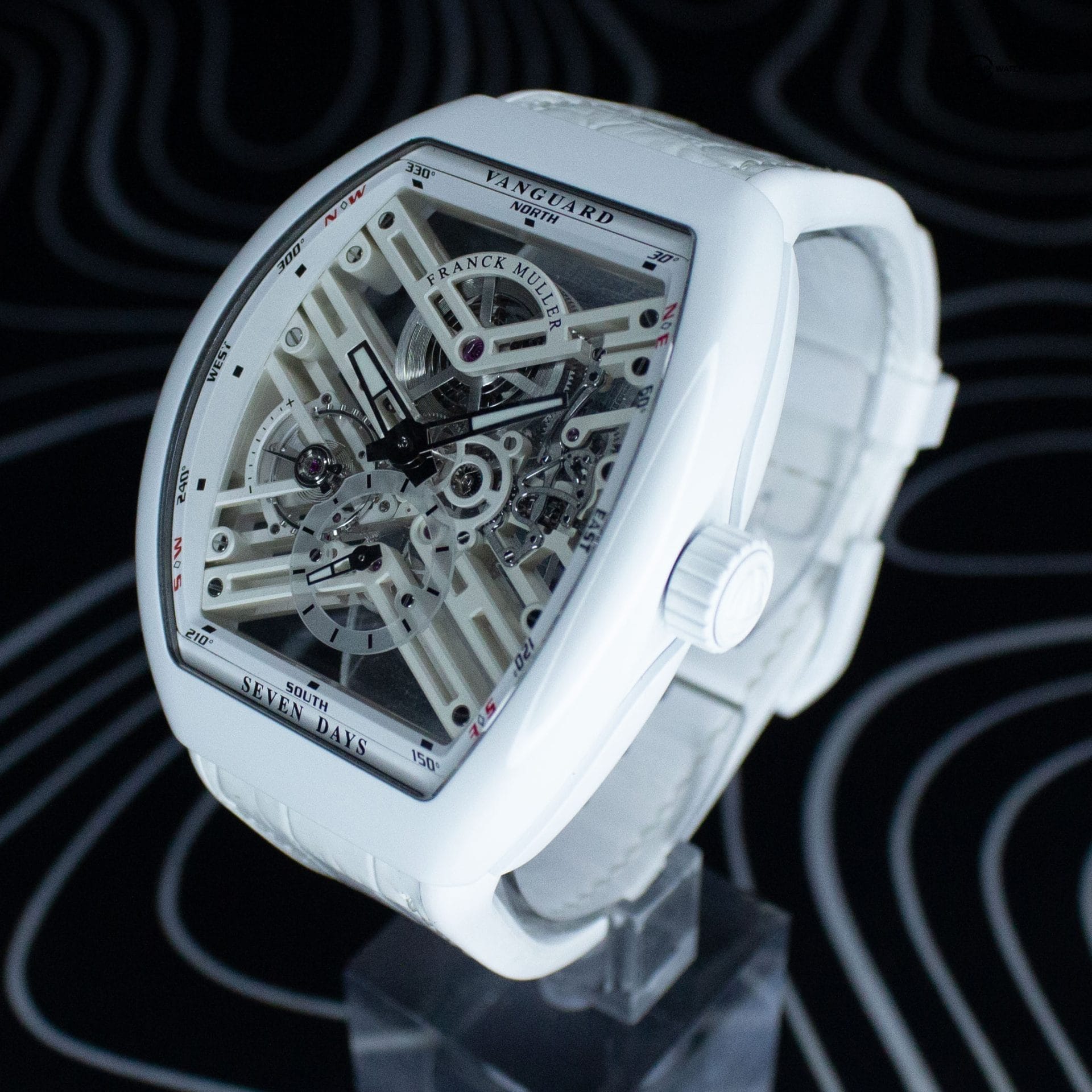 Franck Muller Vanguard Seven Days V45 S6 SQT TT BC BC SPE 45mm Titanium Skeleton Dial Full Set WARRANTY - Image 2