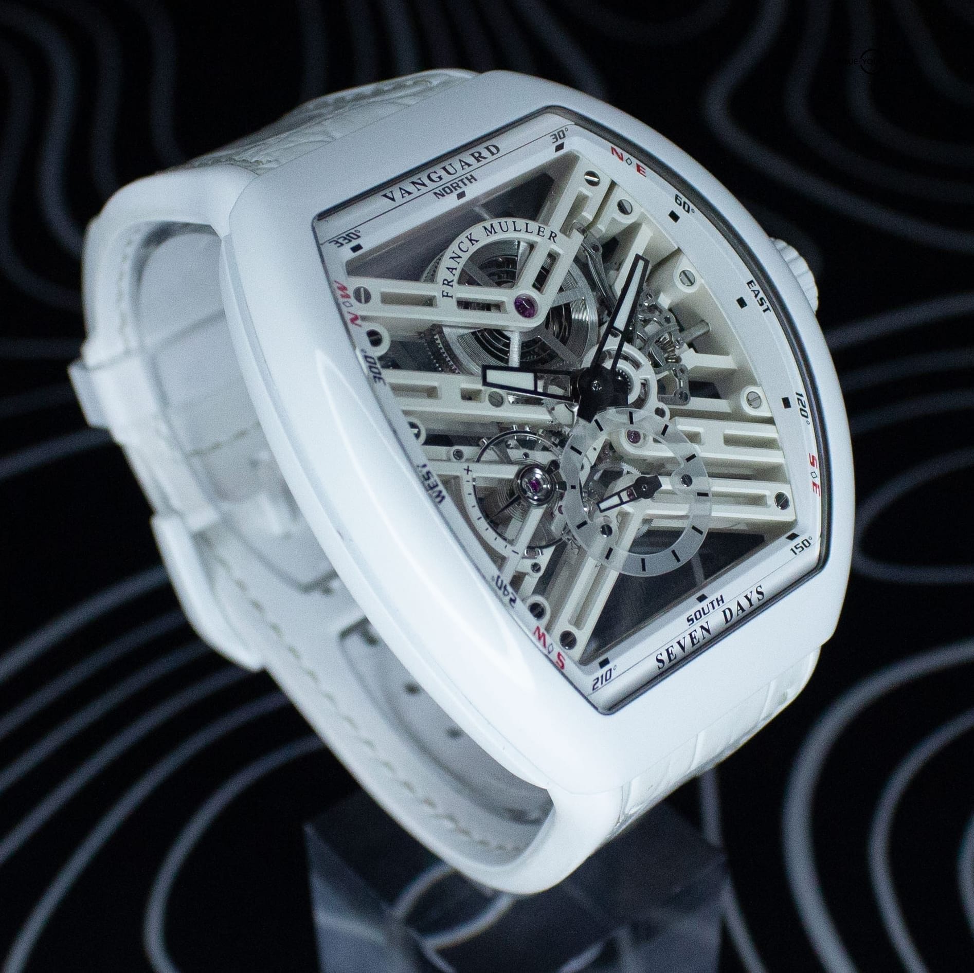 Franck Muller Vanguard Seven Days V45 S6 SQT TT BC BC SPE 45mm Titanium Skeleton Dial Full Set WARRANTY - Image 3