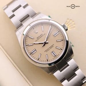 EXCELLENT 2025 Rolex Oyster Perpetual OP41 BEIGE Stainless Steel 41mm 134300