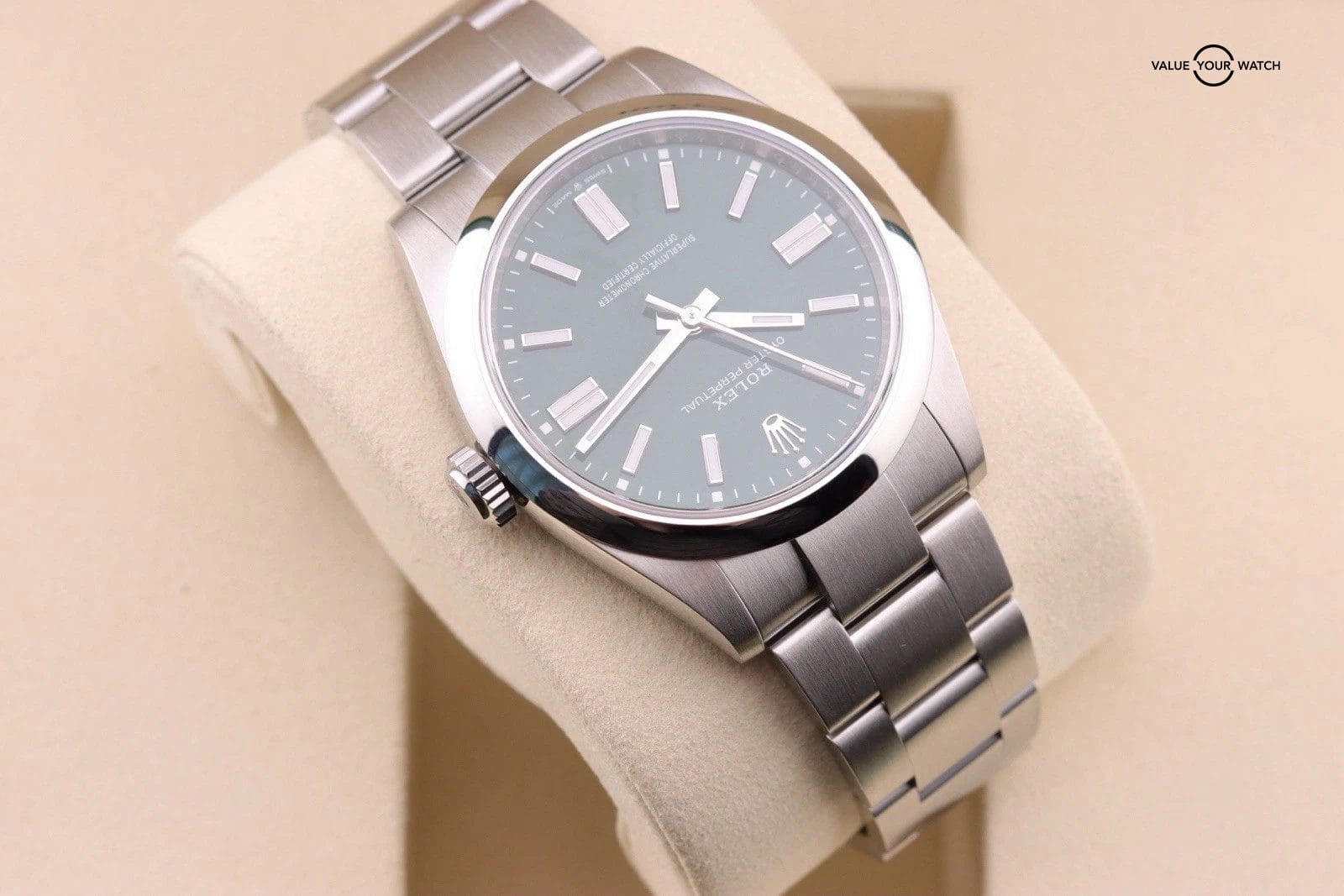 Unworn Rolex Oyster Perpetual 41mm Stainless Steel Green 134300 Dated 2026 - Image 9