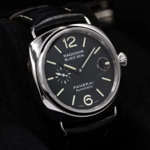 Panerai Radiomir Black Seal 45mm in steel, Full Set! Ref. PAM00287
