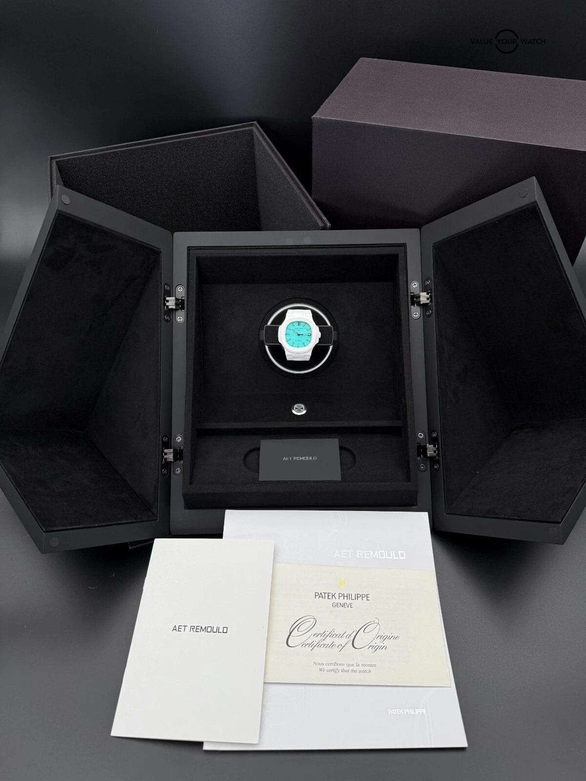 2025 Patek Philippe Nautilus 5711 White Ceramic Lefkada Blue by AET Remould - Image 4