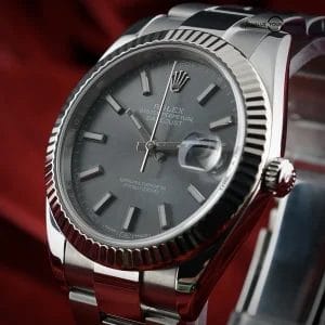 Rolex Datejust 41 – 126334 – Rhodium Dial – 18K Fluted Bezel – FULL SET – Mint