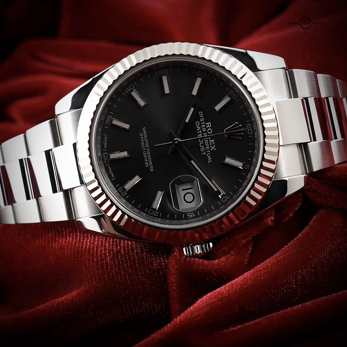 Rolex Datejust 41 - 126334 - Rhodium Dial - 18K Fluted Bezel - FULL SET - Mint - Image 4