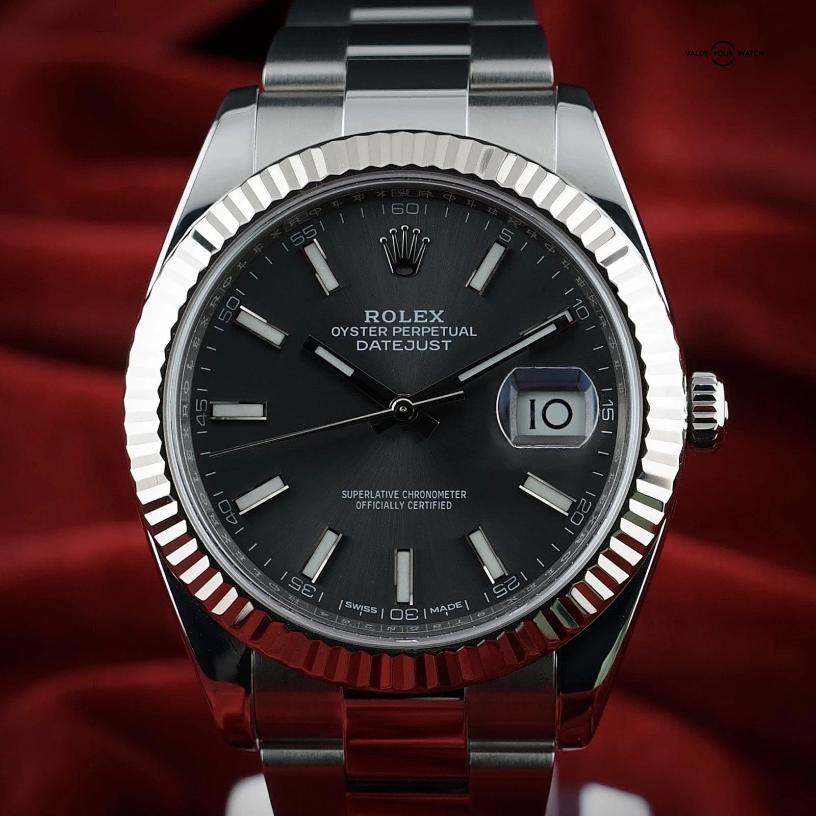 Rolex Datejust 41 - 126334 - Rhodium Dial - 18K Fluted Bezel - FULL SET - Mint - Image 5