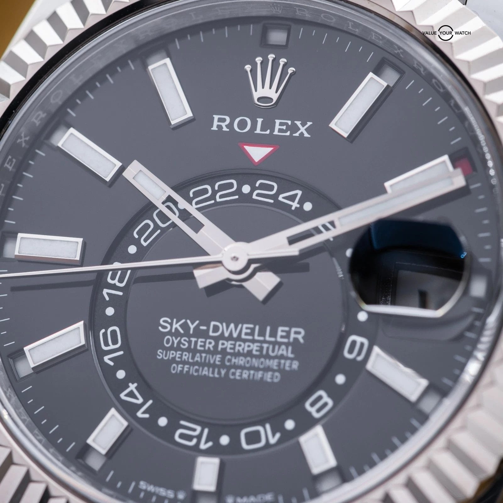2025 Rolex Sky-Dweller White Gold Steel Black Dial 42mm Jubilee 336934 Full Set - Image 8
