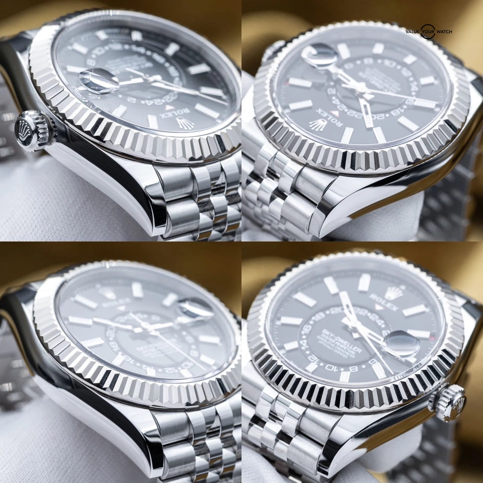 2025 Rolex Sky-Dweller White Gold Steel Black Dial 42mm Jubilee 336934 Full Set - Image 12
