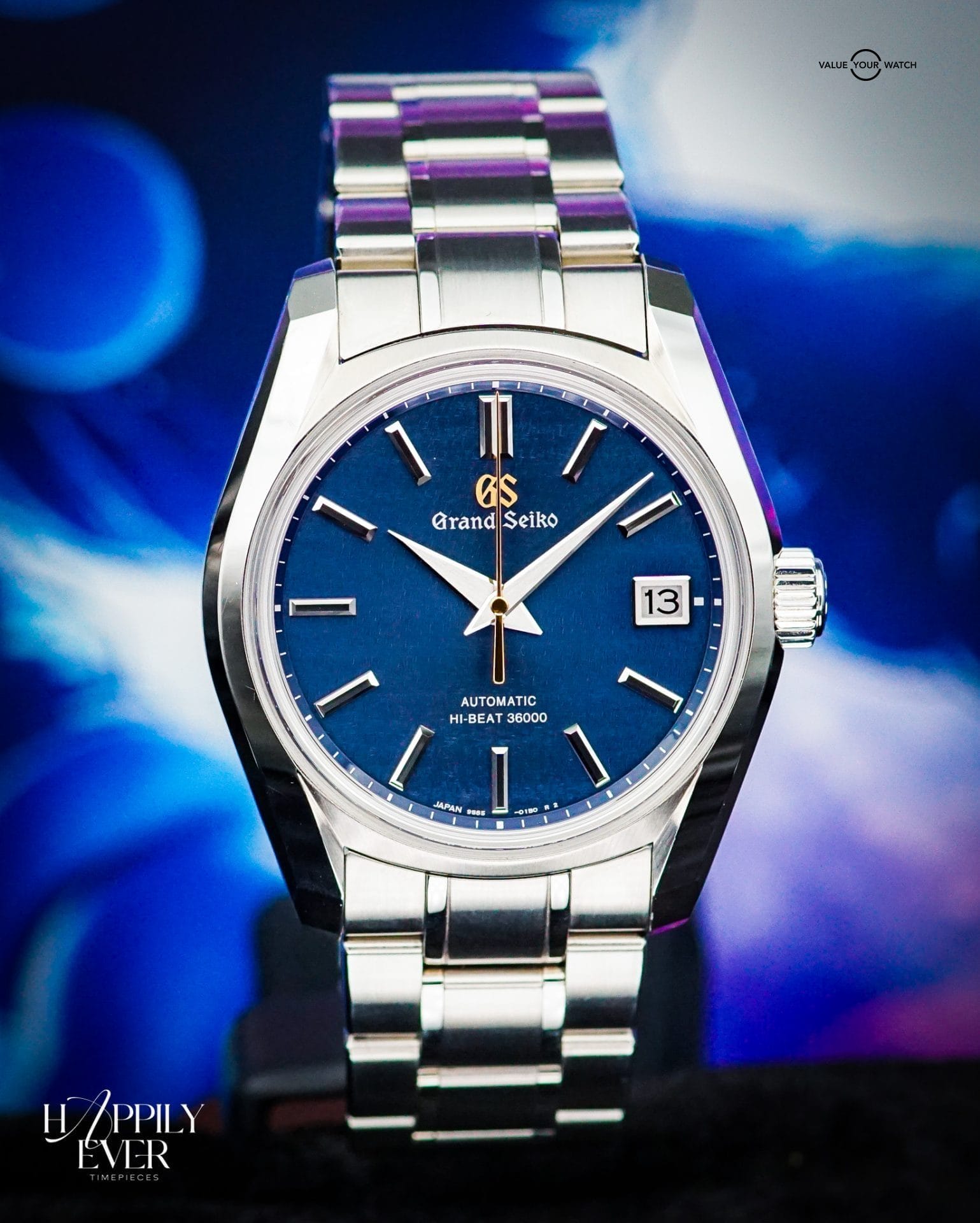 Grand Seiko “Shubun” | Ref. SBGH273 | Hi-Beat 36000 Seasons Collection | Blue Dial | 40mm | Stainless Steel | 2021 | Full Set | - Image 4