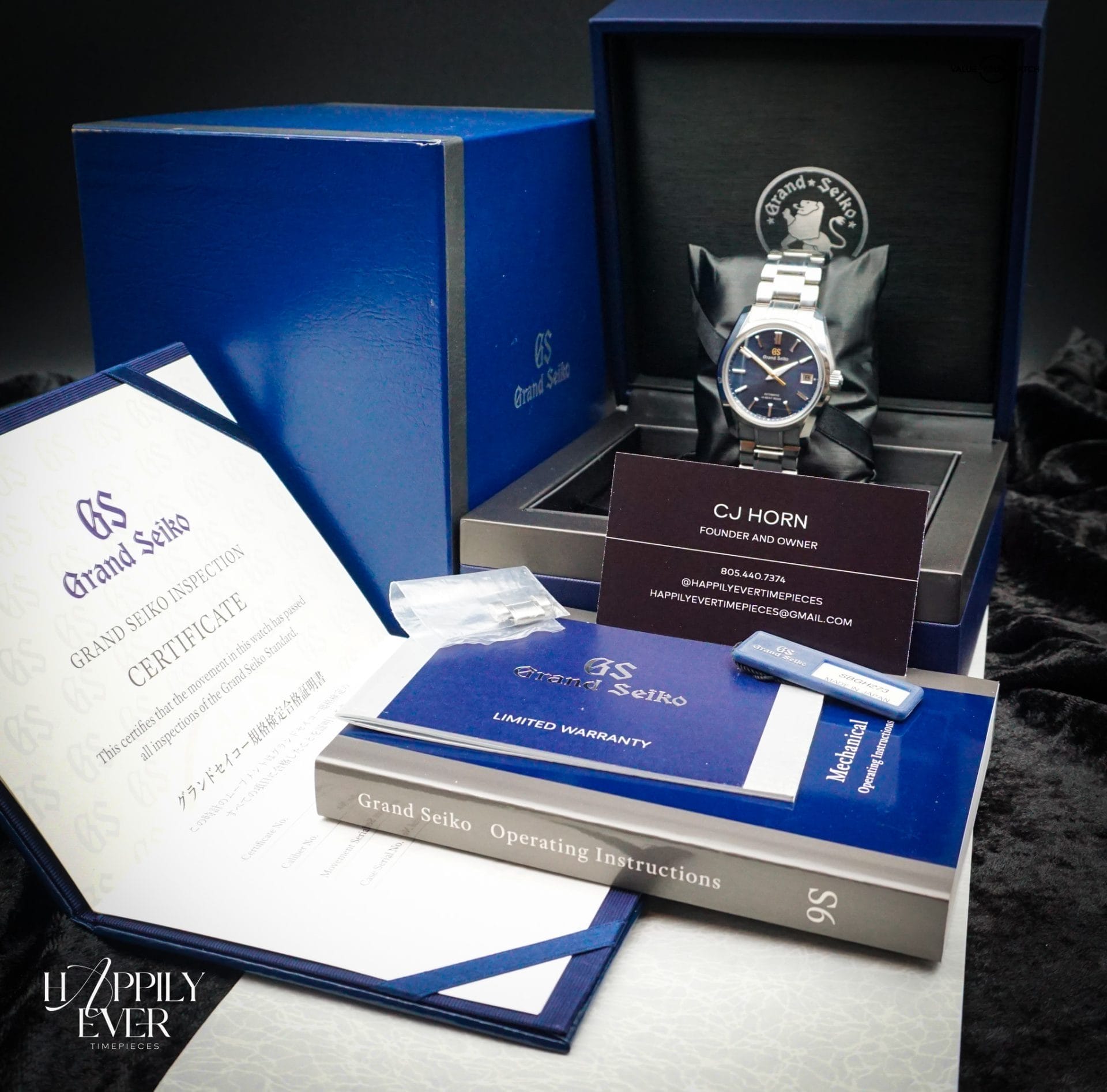 Grand Seiko “Shubun” | Ref. SBGH273 | Hi-Beat 36000 Seasons Collection | Blue Dial | 40mm | Stainless Steel | 2021 | Full Set | - Image 5