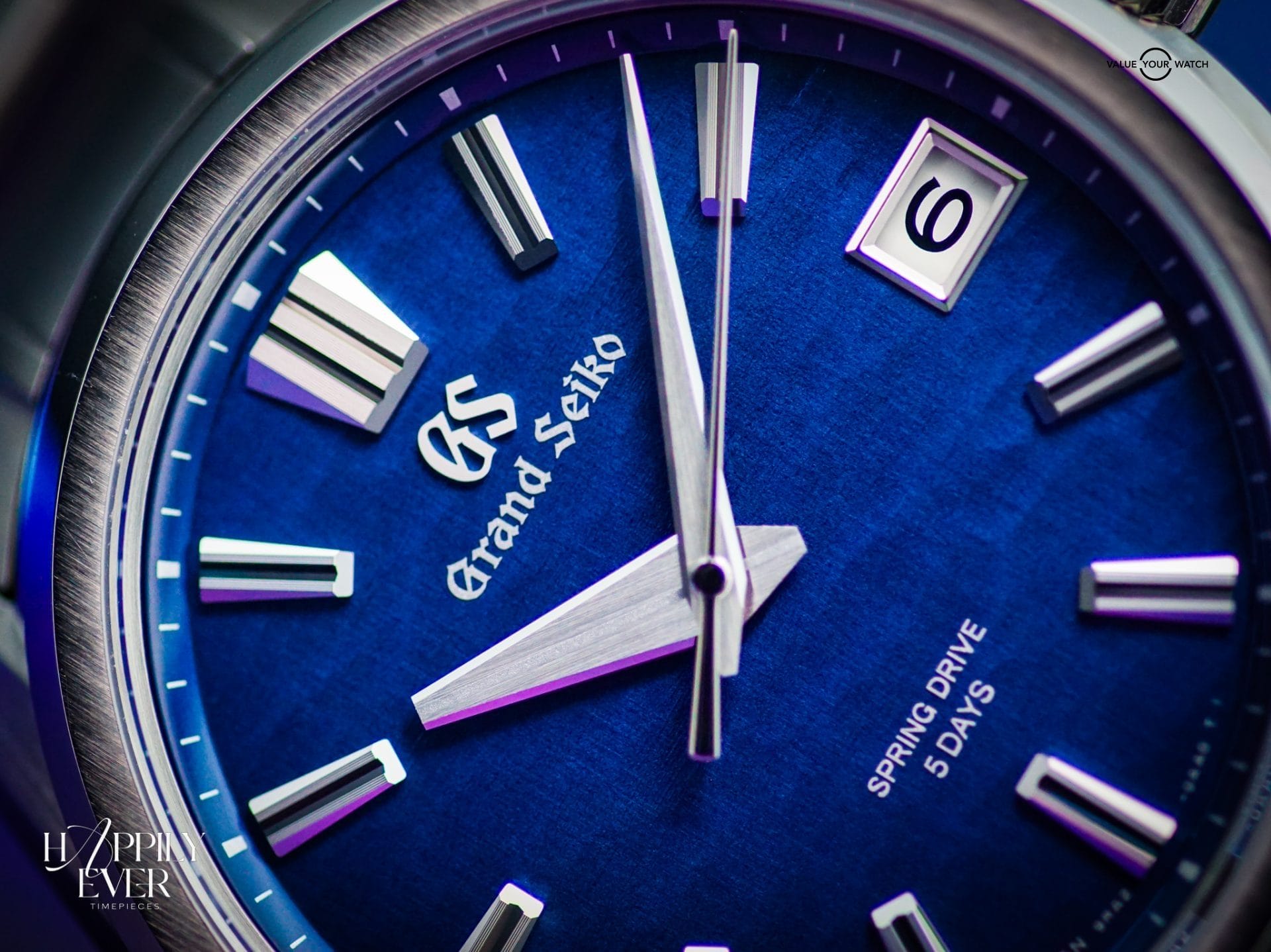 Grand Seiko “Lake Suwa” | Ref. SLGA019 | Spring Drive Seasons Collection | Blue Dial | 40mm | Titanium | 2023 | Full Set | - Image 4