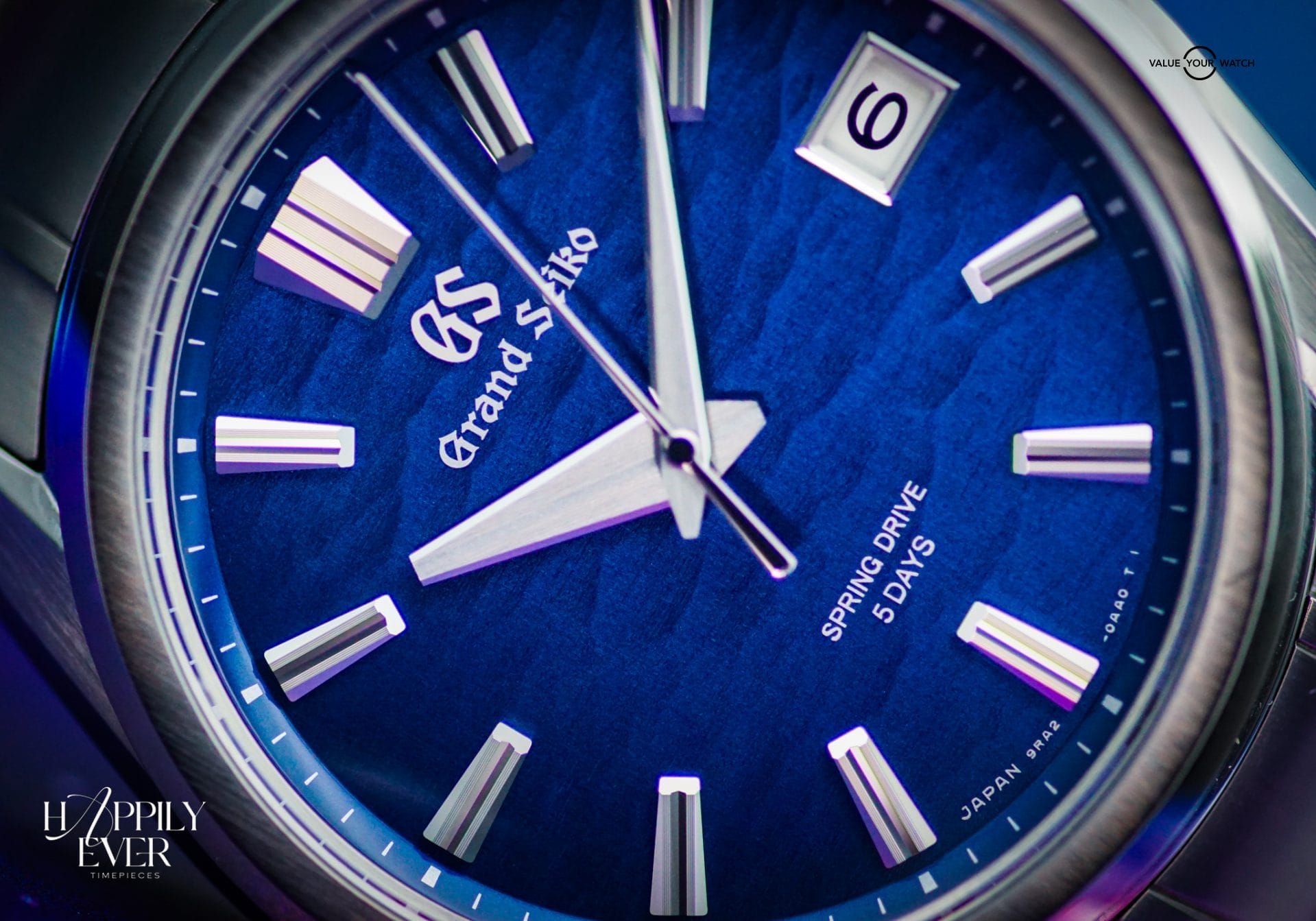 Grand Seiko “Lake Suwa” | Ref. SLGA019 | Spring Drive Seasons Collection | Blue Dial | 40mm | Titanium | 2023 | Full Set | - Image 5