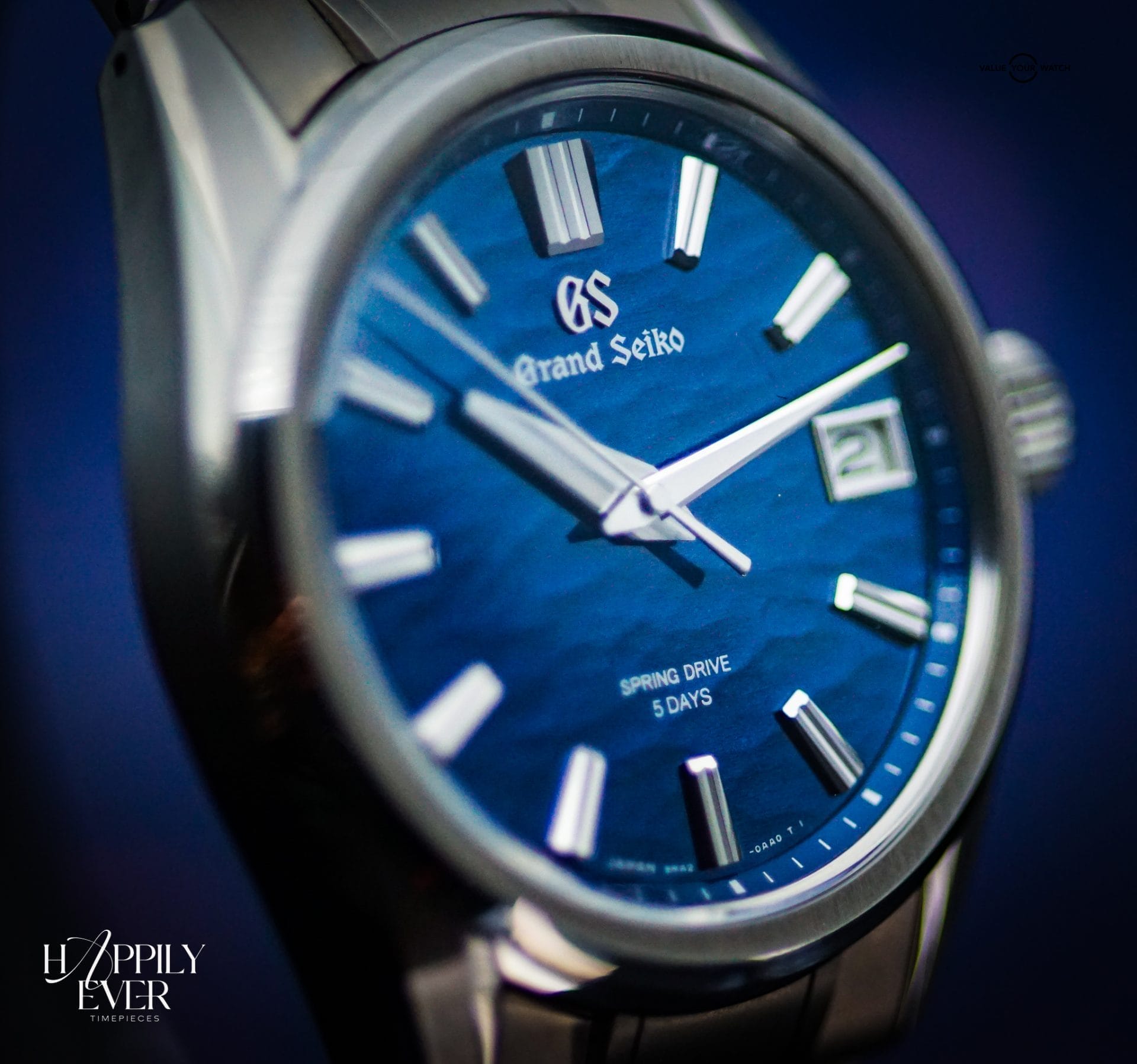Grand Seiko “Lake Suwa” | Ref. SLGA019 | Spring Drive Seasons Collection | Blue Dial | 40mm | Titanium | 2023 | Full Set | - Image 11