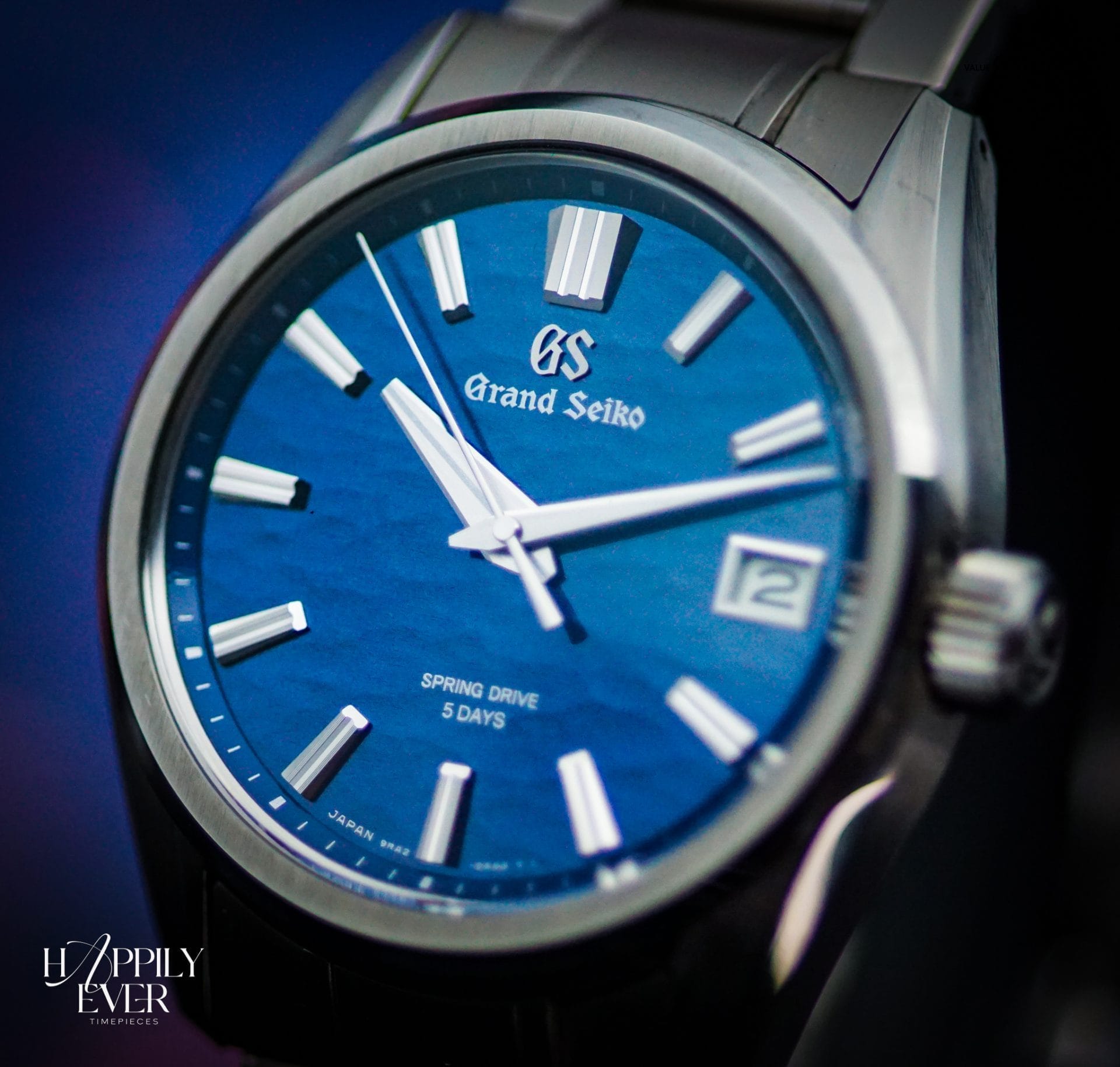 Grand Seiko “Lake Suwa” | Ref. SLGA019 | Spring Drive Seasons Collection | Blue Dial | 40mm | Titanium | 2023 | Full Set | - Image 12