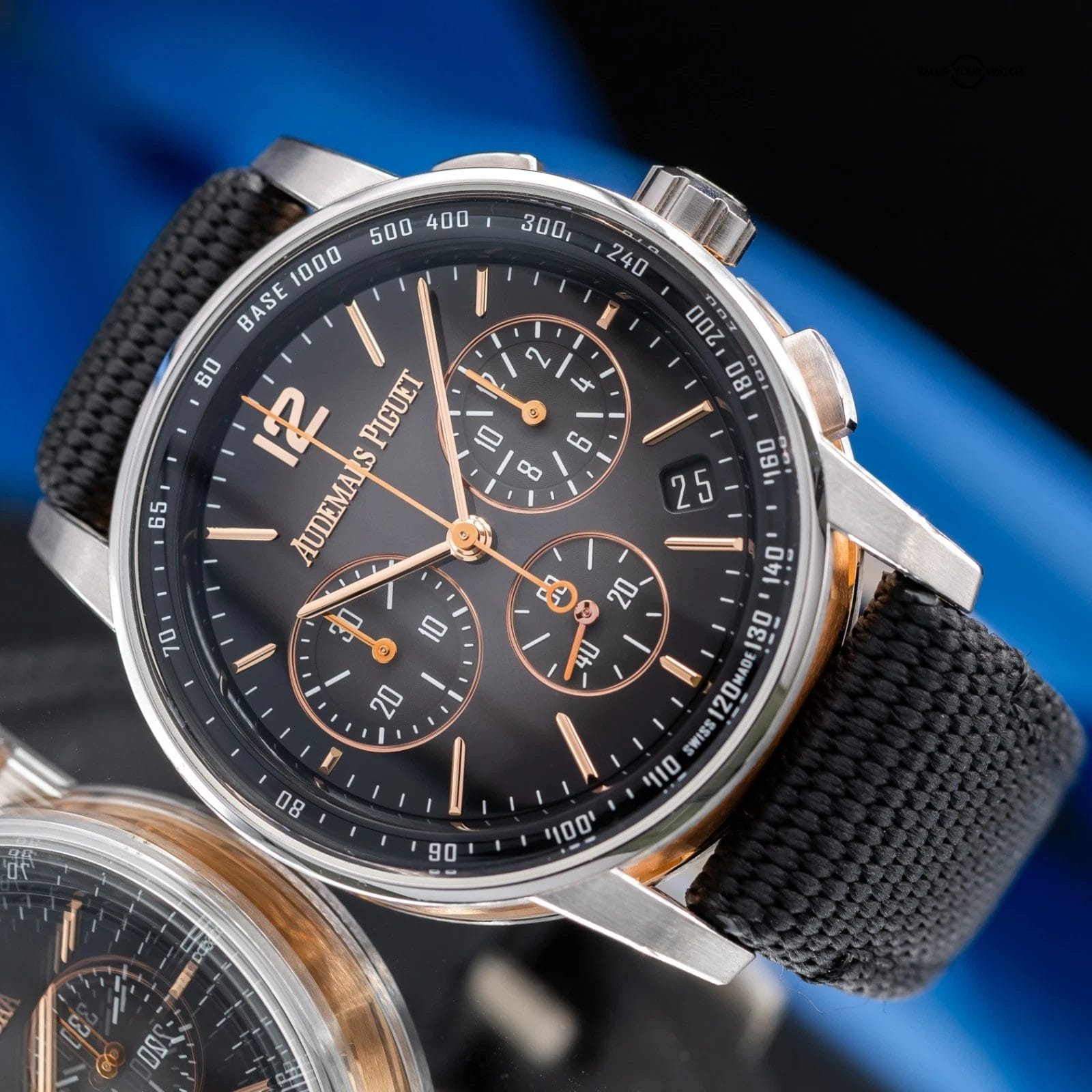 Audemars Piguet Code 11.59 Chronograph Rose & White Gold Men's Watch - 26393CR - Image 7