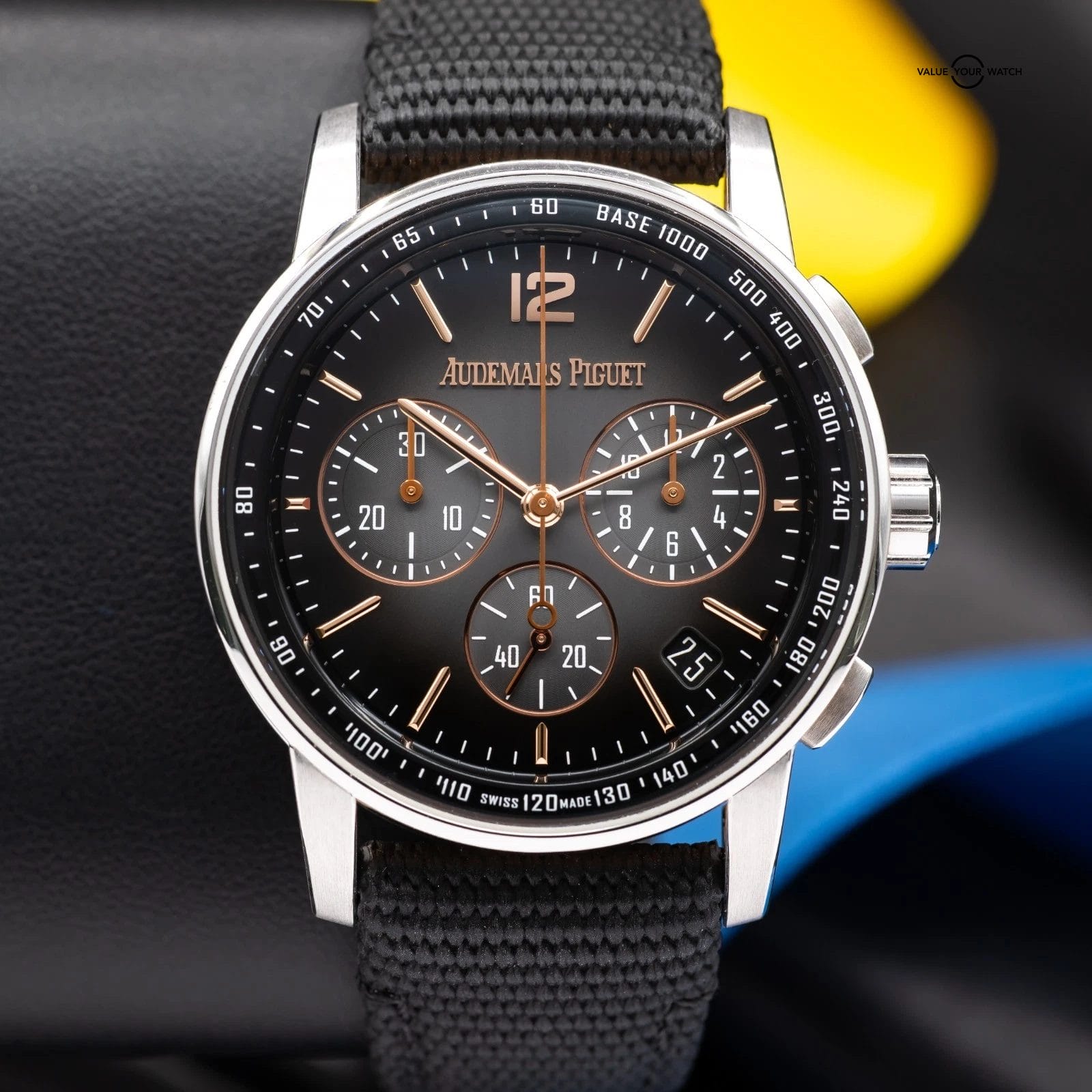 Audemars Piguet Code 11.59 Chronograph Rose & White Gold Men's Watch - 26393CR - Image 15