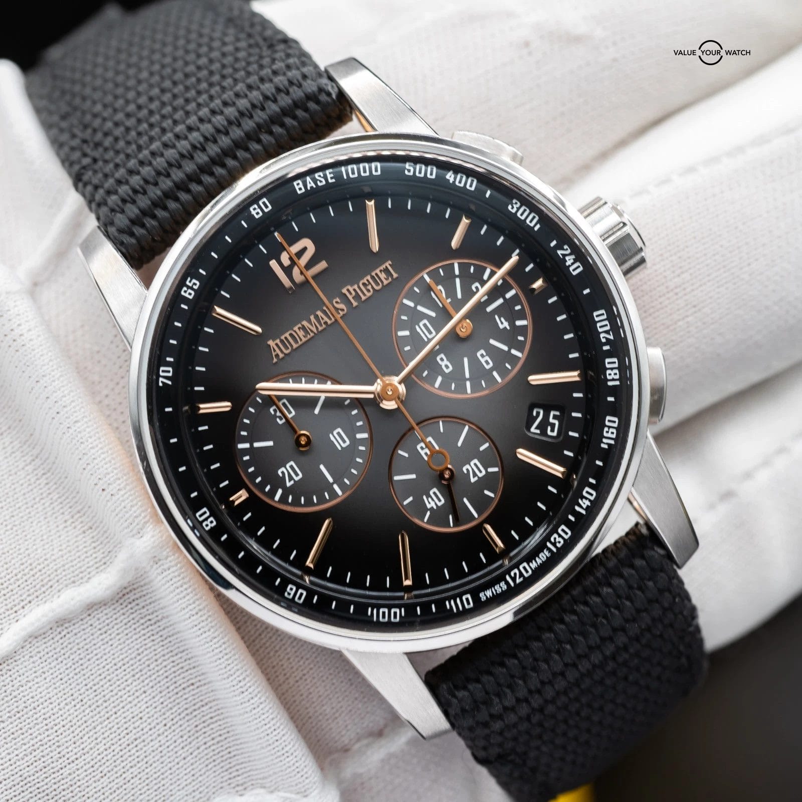 Audemars Piguet Code 11.59 Chronograph Rose & White Gold Men's Watch - 26393CR - Image 12