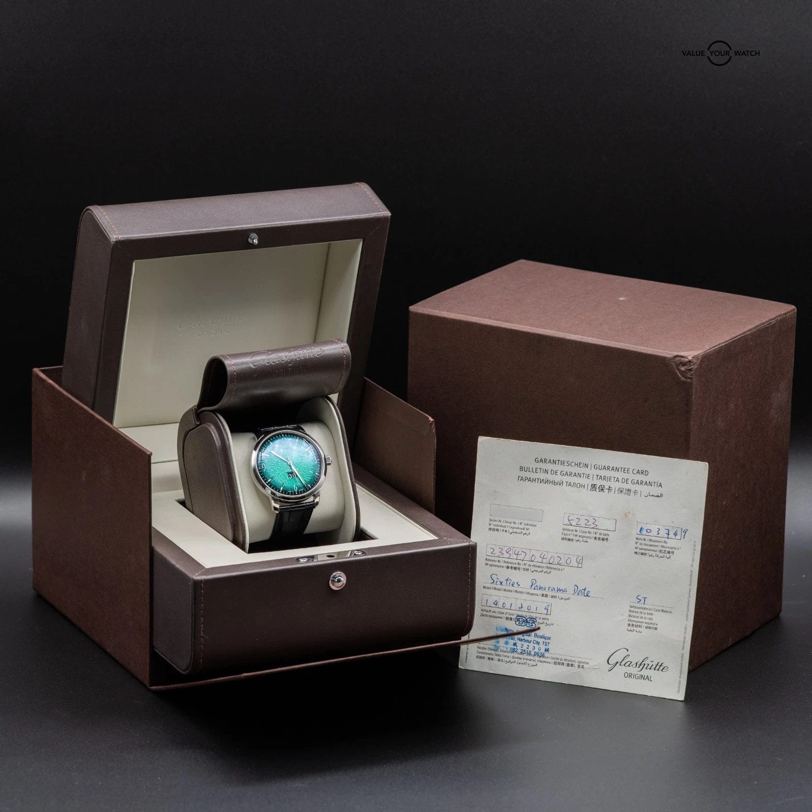 Glashutte Original Sixties Panorama Date Green Dial ref. 2-39-47-04-02-01 - Image 15