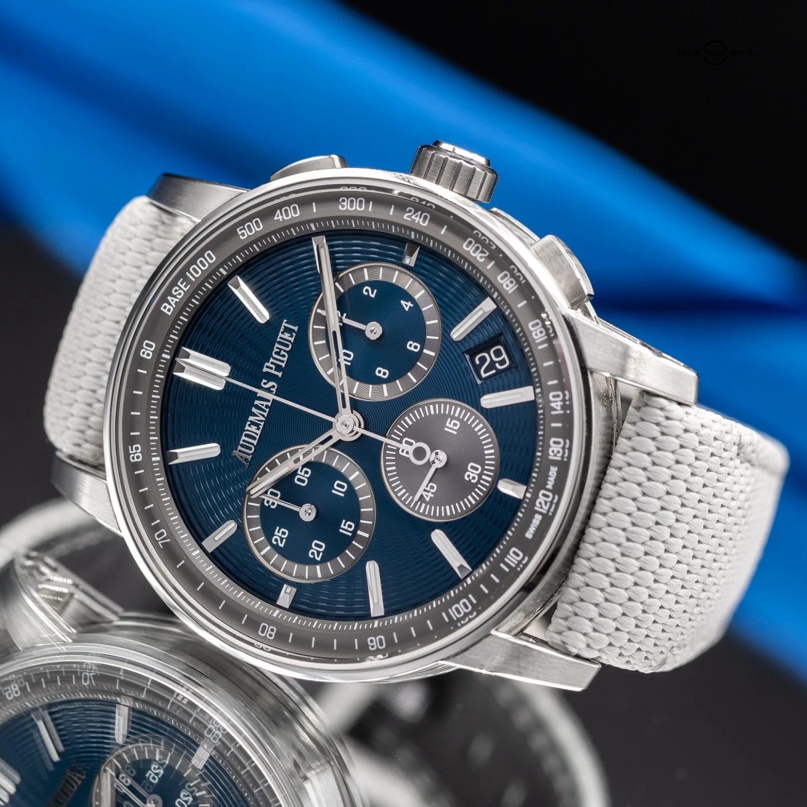 Audemars Piguet Code 11.59 Chronograph 41mm Blue Dial 26393ST NEW & UNWORN - Image 6